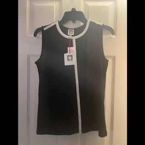 Women’s Anne Klein black and white tank